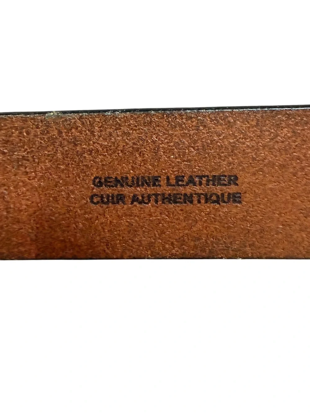 Express Tan Brown Genuine Leather Classic Belt 34/36